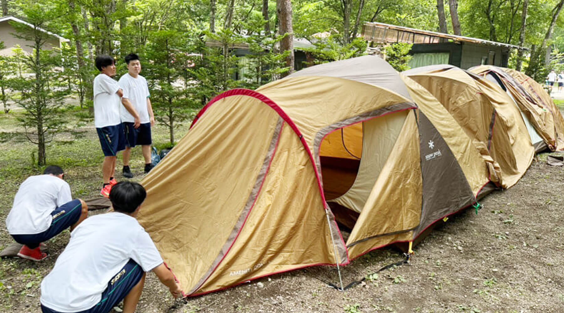 65人規模 高校生の宿泊自然学習